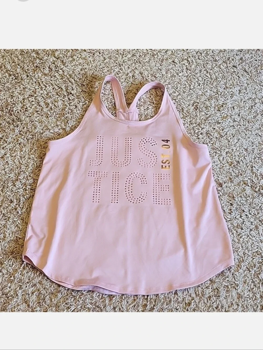Justice quick dry tank